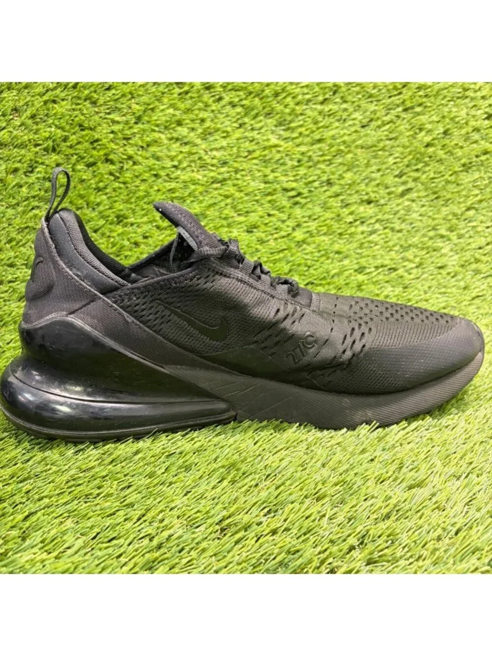 Nike Air Max 270 Mens Size 13 Black Athletic Running Walking Shoes Sneakers